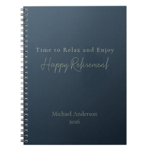 Time to Relax and Enjoy Personalized Retirement Notebook