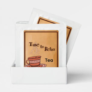 Time to Relax Brown Beverage Tea Bag Drink Mix