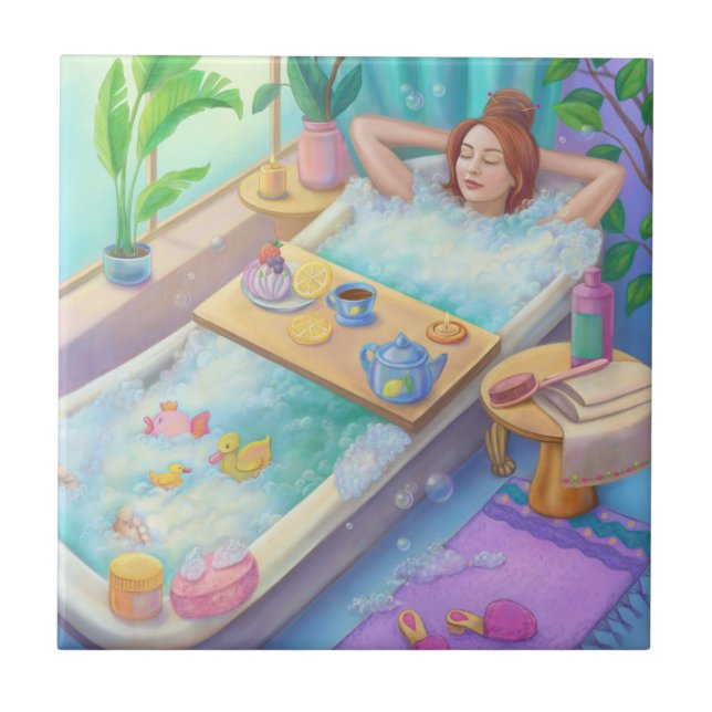 Time to relax ceramic tile (Front)