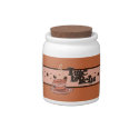 Time to Relax orange Candy Jar