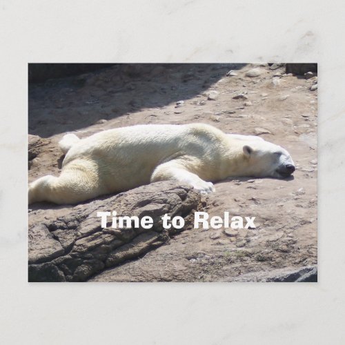 Time to Relax Postcard