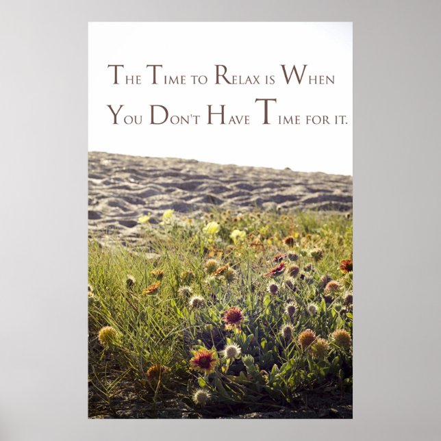 Time to relax "poster" poster (Front)