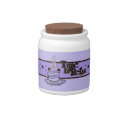 Time to Relax violet purple Candy Jar