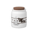Time to Relax white Candy Jar
