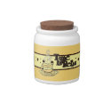Time to Relax yellow Candy Jar
