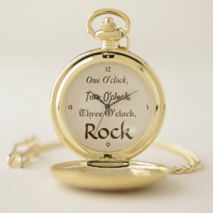 "Time to Rock" Pocket Watch