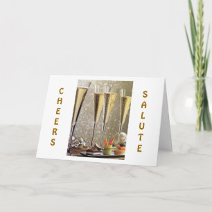 TIME TO SAY CONGRATULATIONS=CHAMPAGNE TOAST CARD