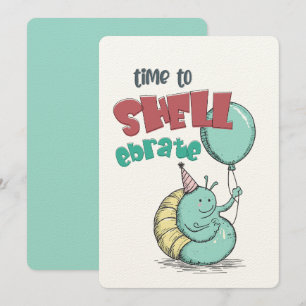 Time to Shell-ebrate in Style! A Snail-mazing Day Invitation