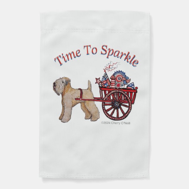 Time To Sparkle Garden Flag (Front)