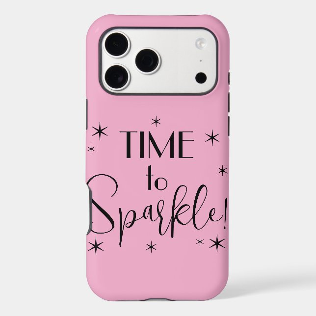 time to sparkle iphone 17 pro max  Case-Mate iPhone case (Back)