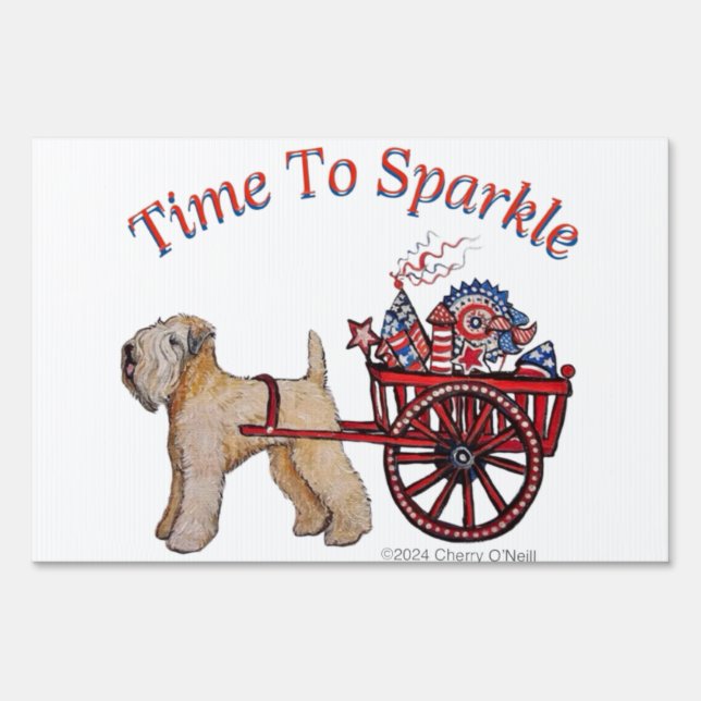 Time To Sparkle Yard Sign (Front)