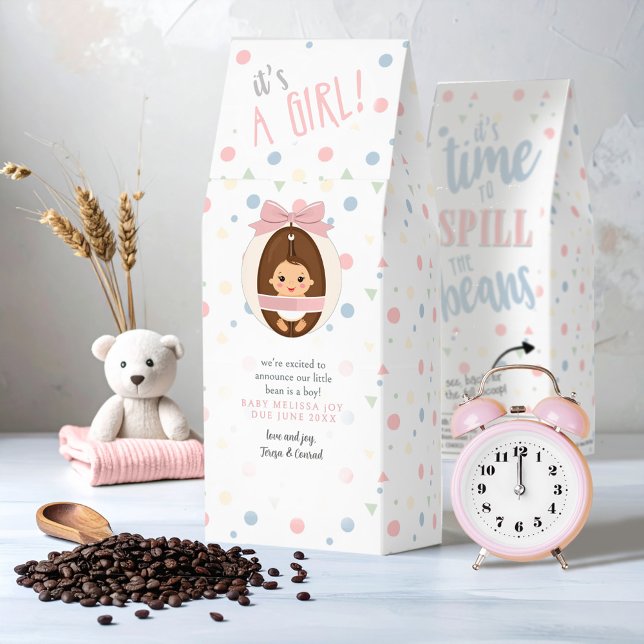 Time to Spill The Beans Gender Girl ID1120 Roasted Coffee (Creator Uploaded)