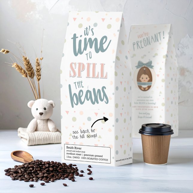 Time to Spill The Beans Pregnancy ID1119 Roasted Coffee (Creator Uploaded)