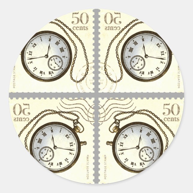 TIME To Stick It On Something! Classic Round Sticker (Front)