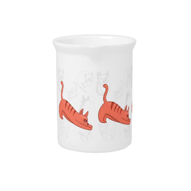 Time to Stretch Two-Tone Coffee Mug Beverage Pitcher (Front)