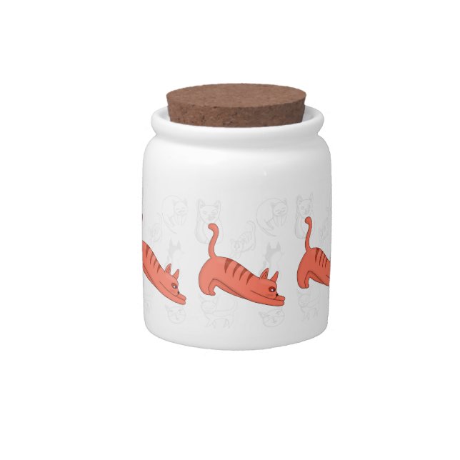 Time to Stretch Two-Tone Coffee Mug Candy Jar (Front)