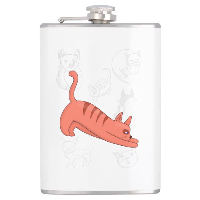 Time to Stretch Two-Tone Coffee Mug Flask (Front)