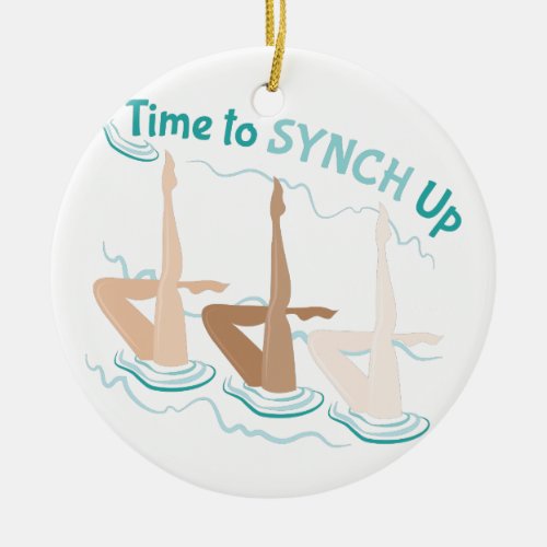 Time To Synch Up Ceramic Ornament