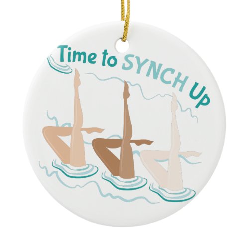 Time To Synch Up Ceramic Ornament