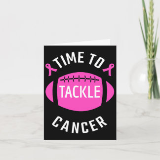 Time To Tackle Breast Cancer Football  Card