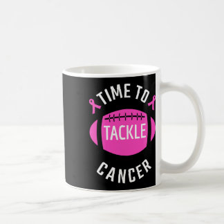 Time To Tackle Breast Cancer Football  Coffee Mug