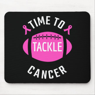 Time To Tackle Breast Cancer Football  Mouse Pad