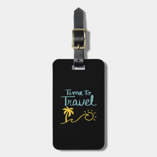 Time To Travel Beach Luggage Tag