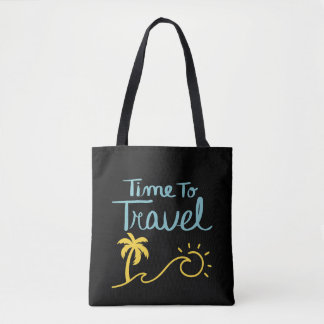 Time To Travel Beach Tote Bag