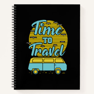 Time To Travel Camper - Travel Quote Notebook