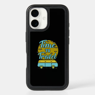 Time To Travel Camper - Travel Quote iPhone 16 Case