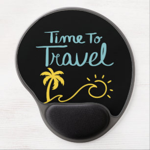 Time to Travel Gel Mouse Pad