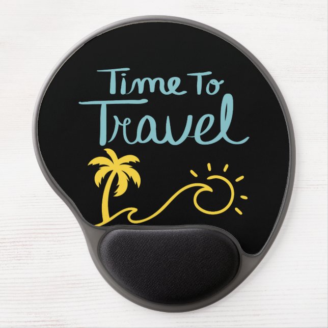 Time to Travel Gel Mouse Pad (Front)
