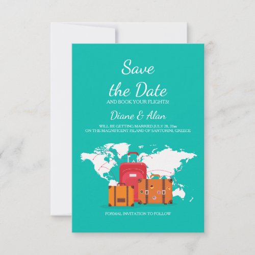 Time To Travel Save The Date Announcement