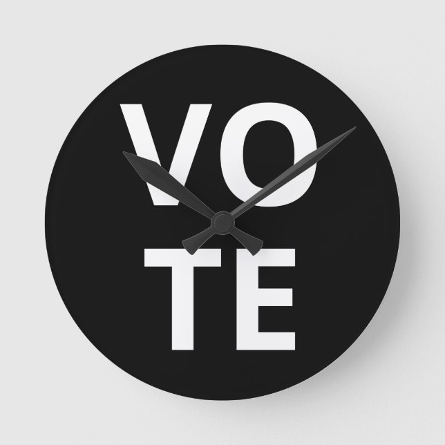 Time to VoTE Round Clock (Front)