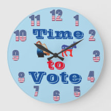 Time to Vote Wall Clock