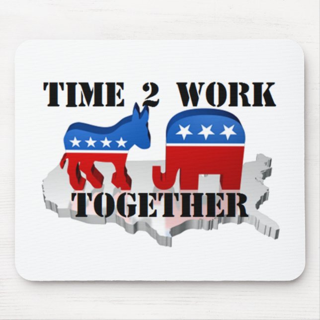 Time to Work Together - mousepad (Front)