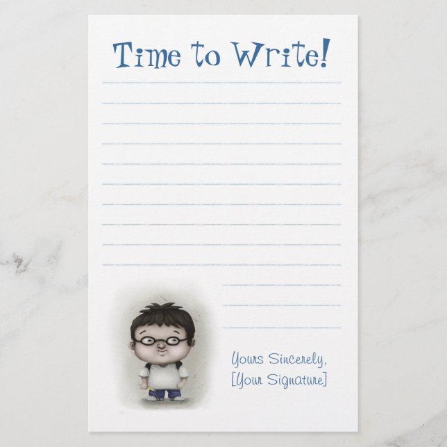 Time to Write Stationery (Front)