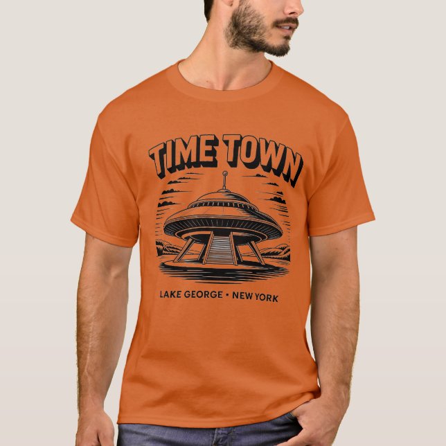 Time Town Lake George, NY Retro 80s T-Shirt (Front)