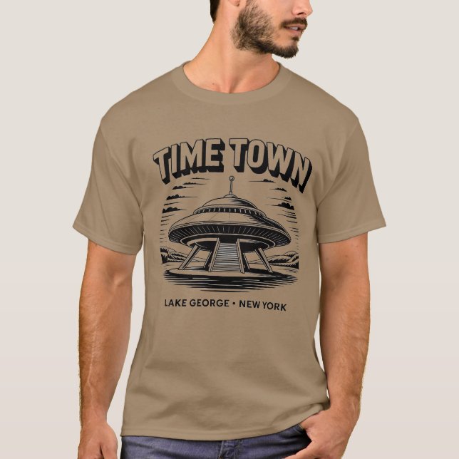 Time Town Lake George, NY Retro 80s T-Shirt (Front)