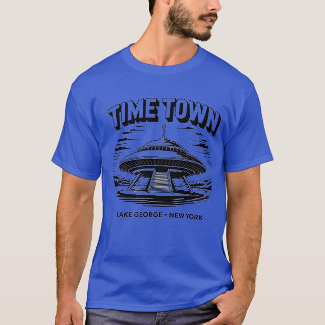 Time Town Lake George, NY Retro 80s T-Shirt (Front)