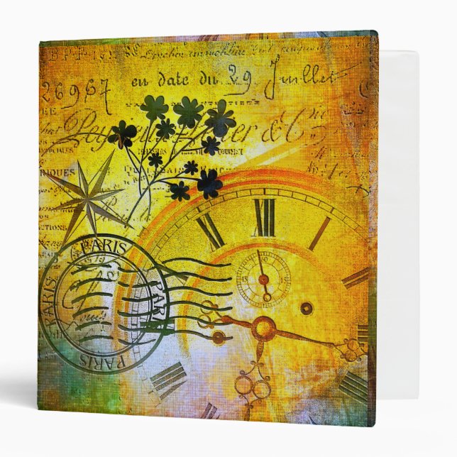 Time travel 3 ring binder (Front/Inside)