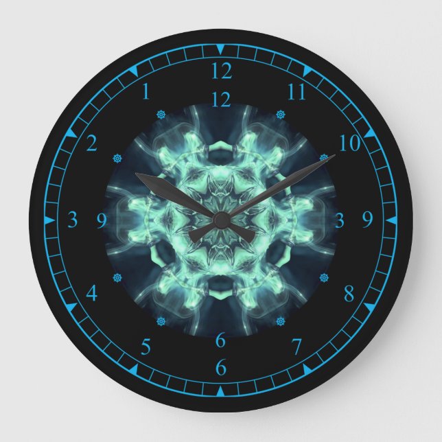Time Travel ~ Blue Mist Space/Time Continuum ~   Large Clock (Front)