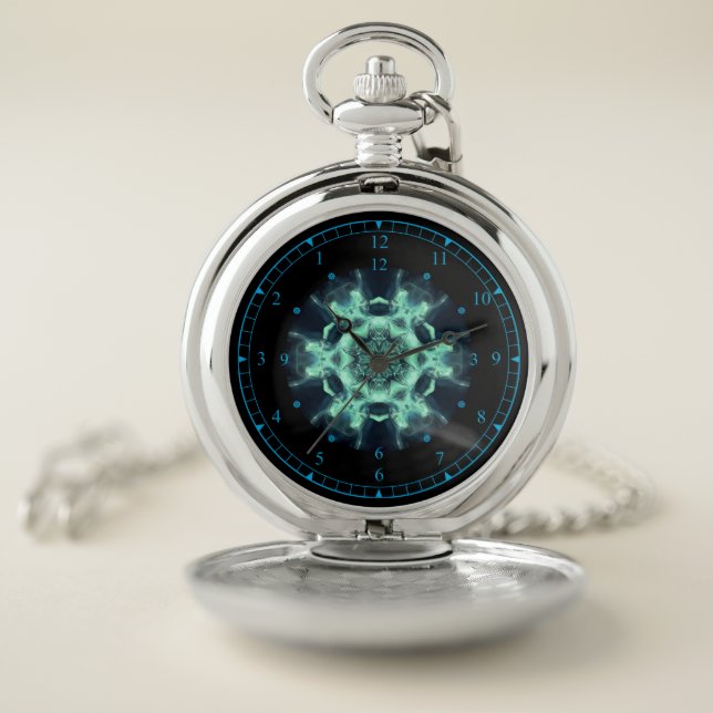 Time Travel ~ Blue Mist Space/Time Continuum ~    Pocket Watch (Inside)
