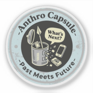 Time Travel Chaos in Anthro Capsule Tech Sticker