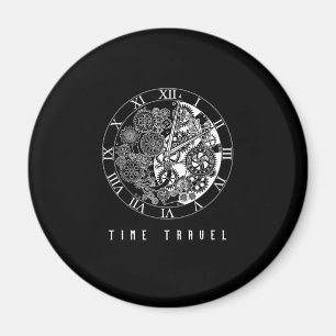 Time Travel Clock Watch Future Past Fiction Gift Magnet