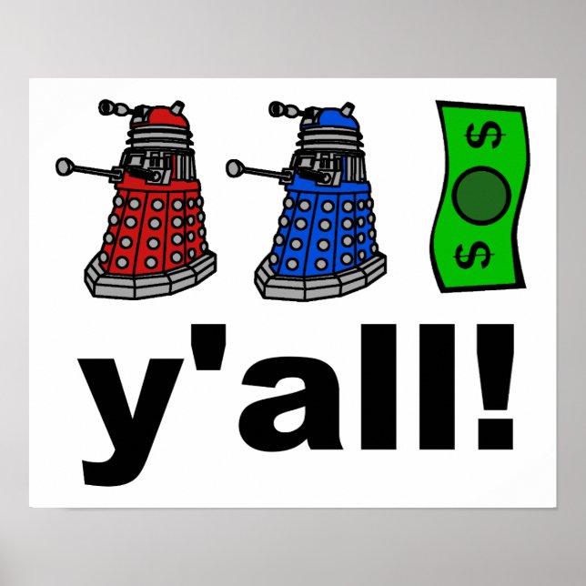 Time Travel Funny Geek Nerd Humor Poster Sign (Front)