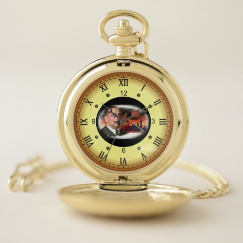 Time TravelH G WellsFather of Science Fiction Pocket Watch