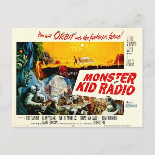 Time Travel Postcard from Monster Kid Radio