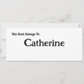 Time Travel: Read A Book Bookmark (Back)