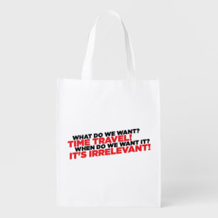 Time Travel Reusable Grocery Bag